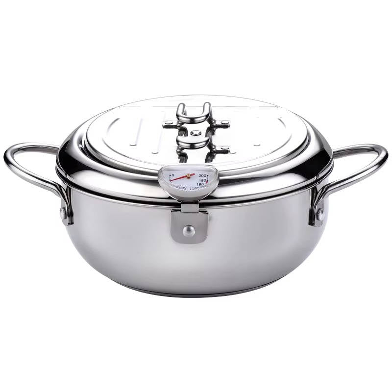 Japanese Deep Frying Pot with Thermometer