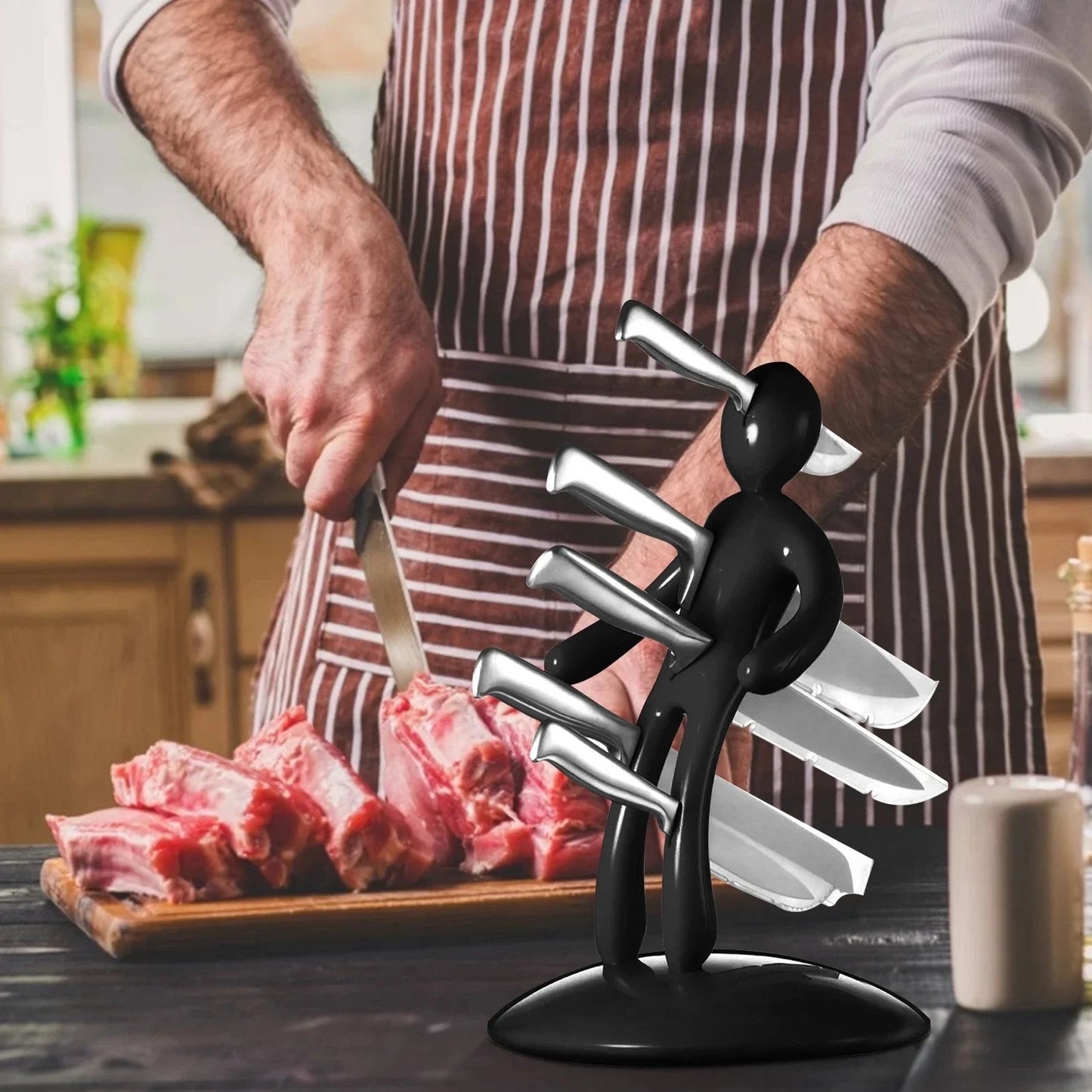 Creative Humanoid Kitchen Knife Holder