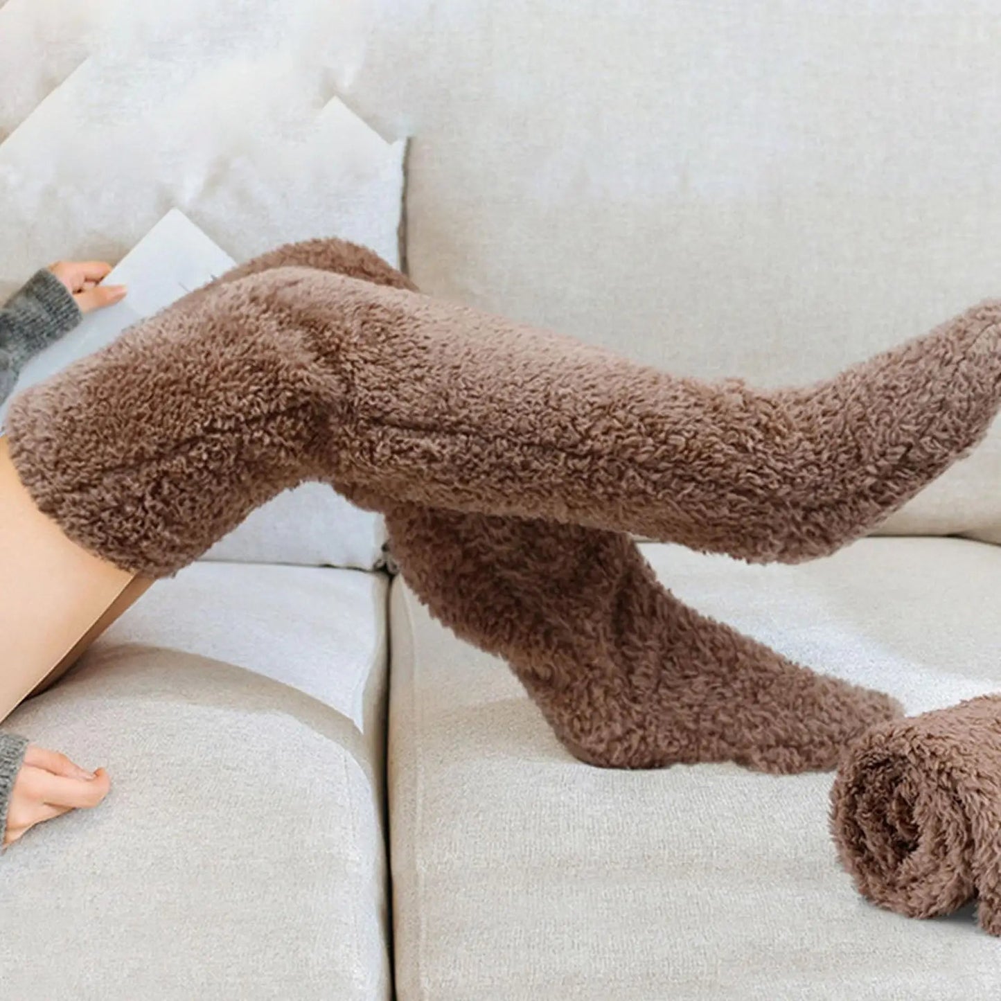 Fuzzy Thigh High Warm Winter Socks