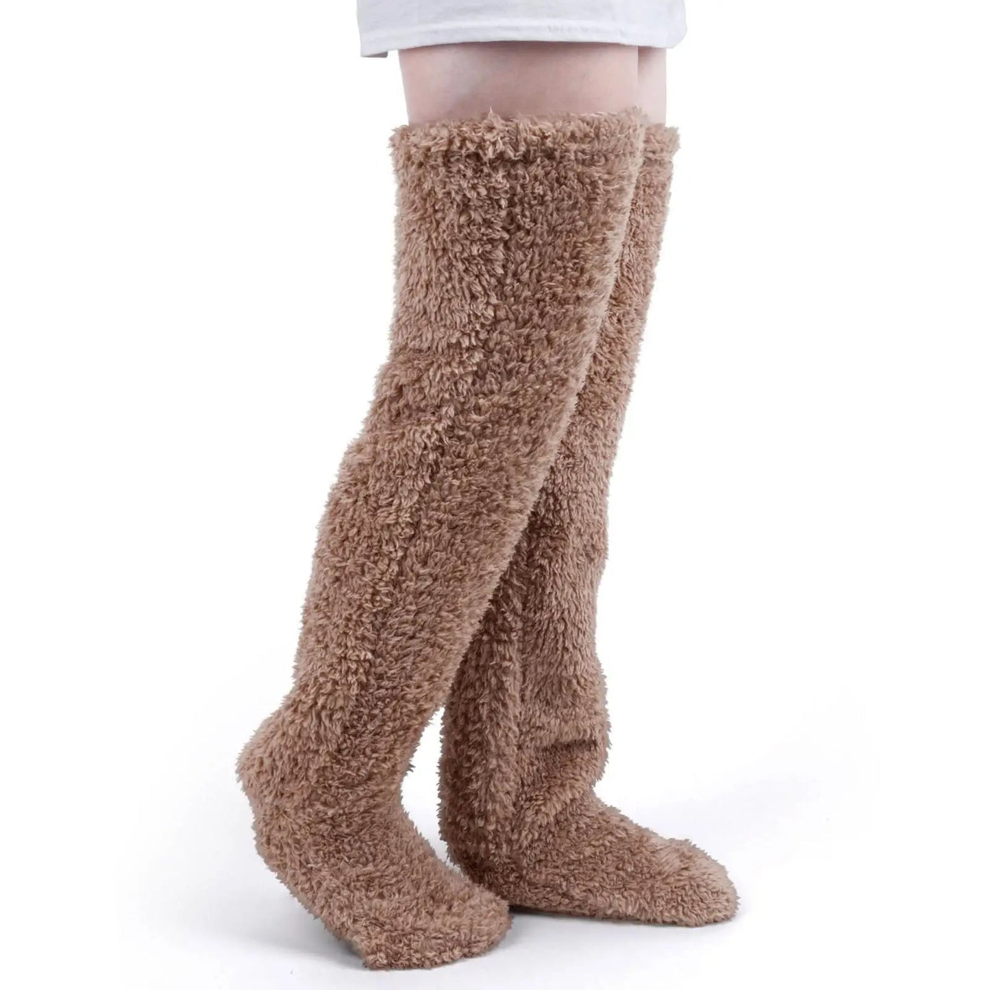 Fuzzy Thigh High Warm Winter Socks