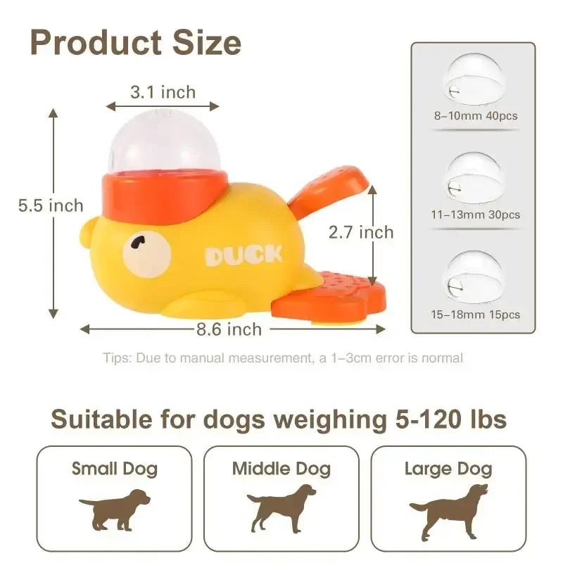Interactive Duck Dog Puzzle Feeder