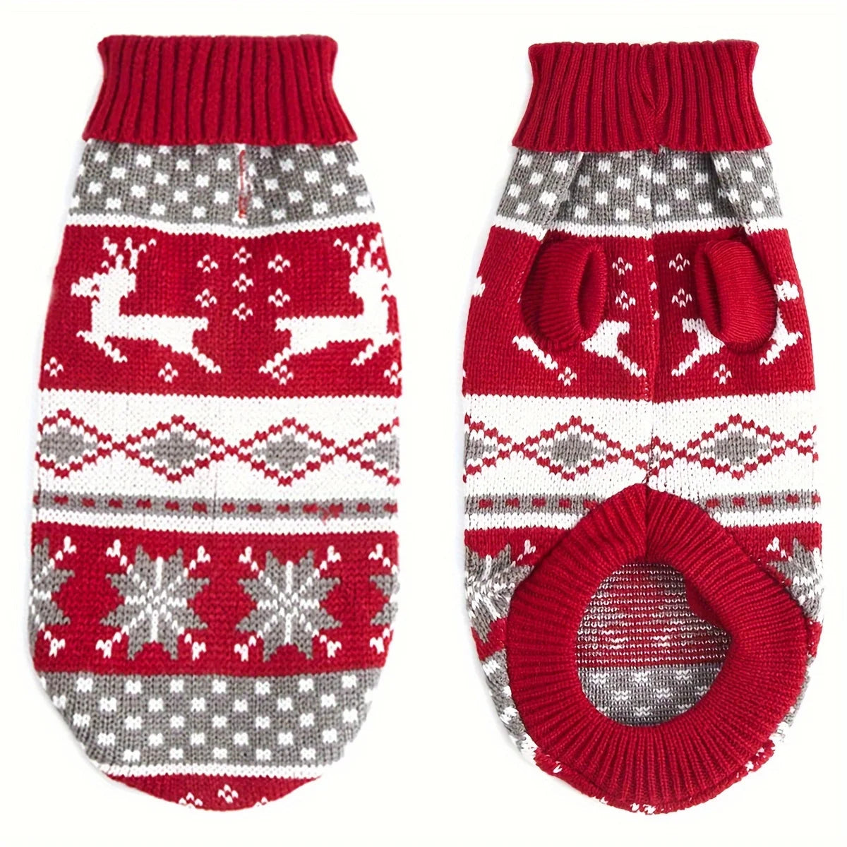 Knitted Christmas Dog Sweater Small Pets