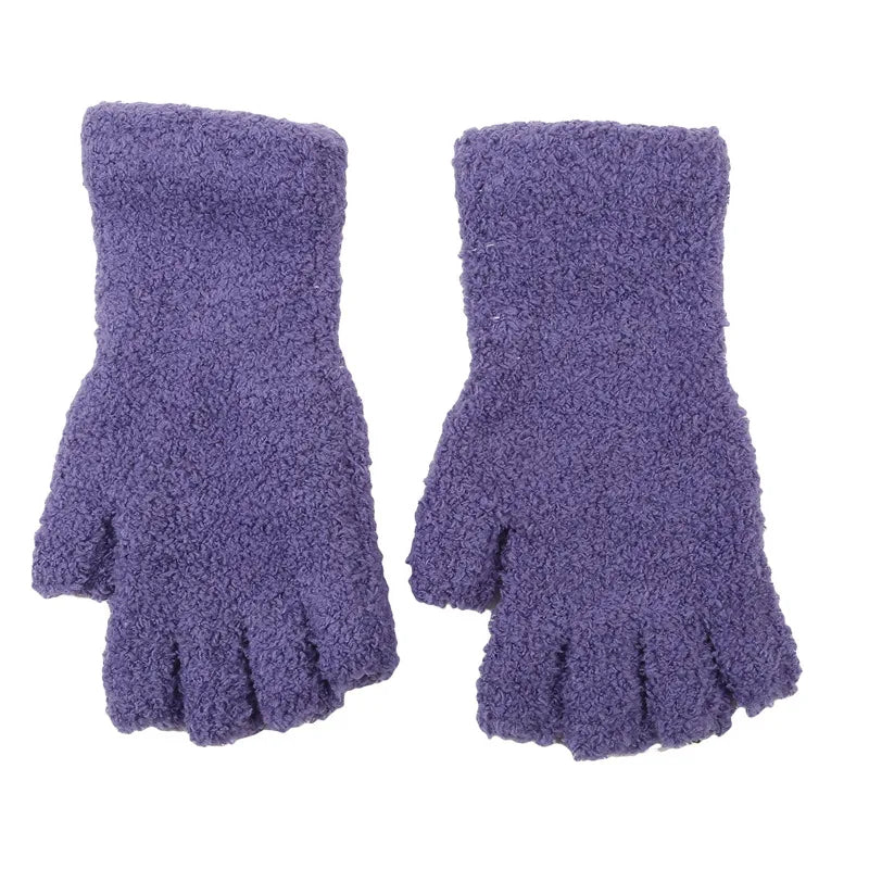 Winter Knit Half-Finger Comfort Gloves