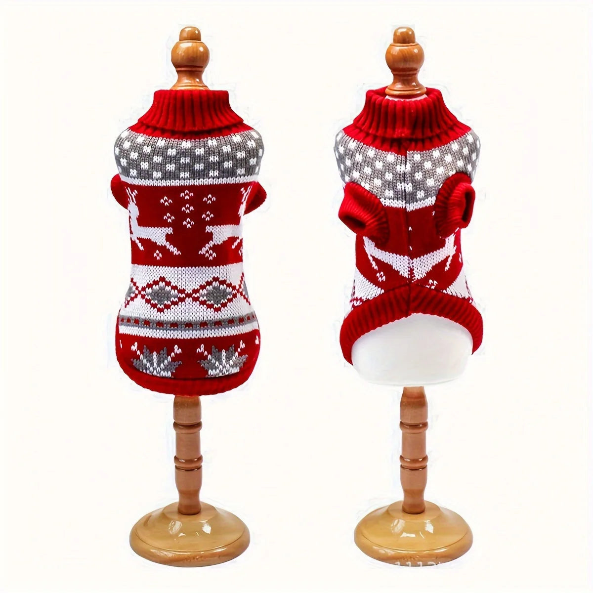 Knitted Christmas Dog Sweater Small Pets
