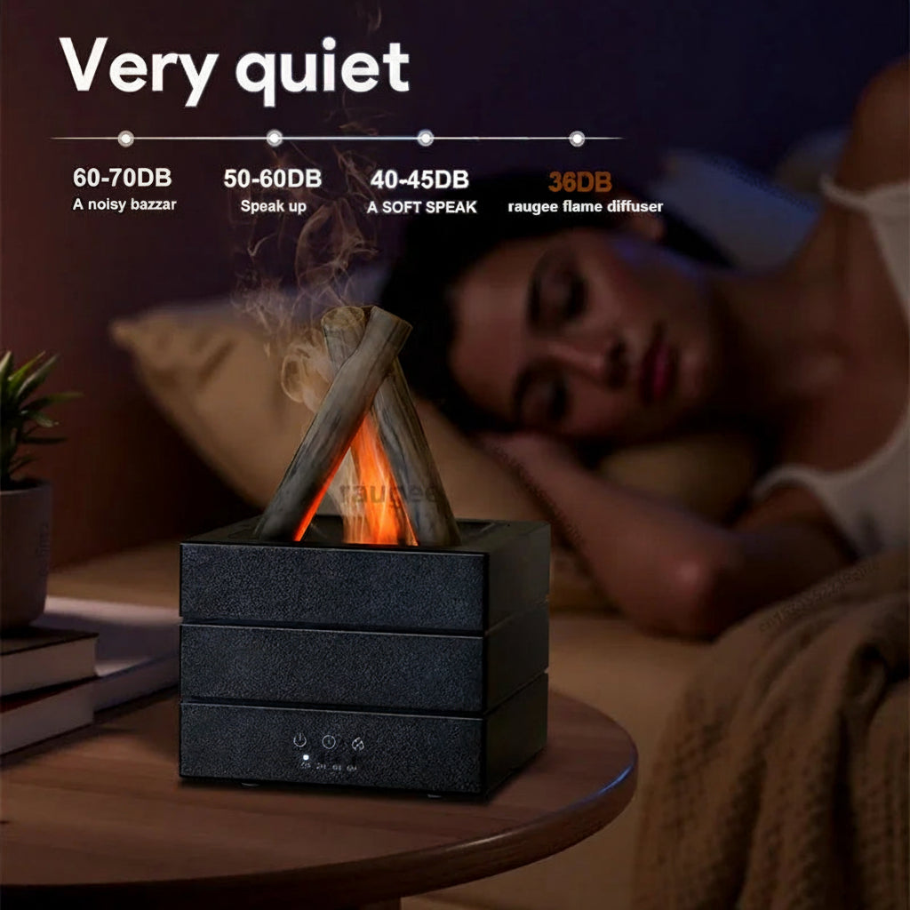 Realistic Flame Aroma Diffuser Humidifier