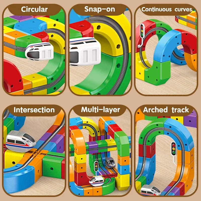 Magnetic Kids Train Track Set