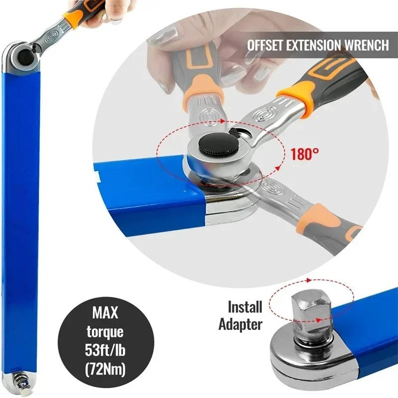 Extension Wrench for Deep Reach