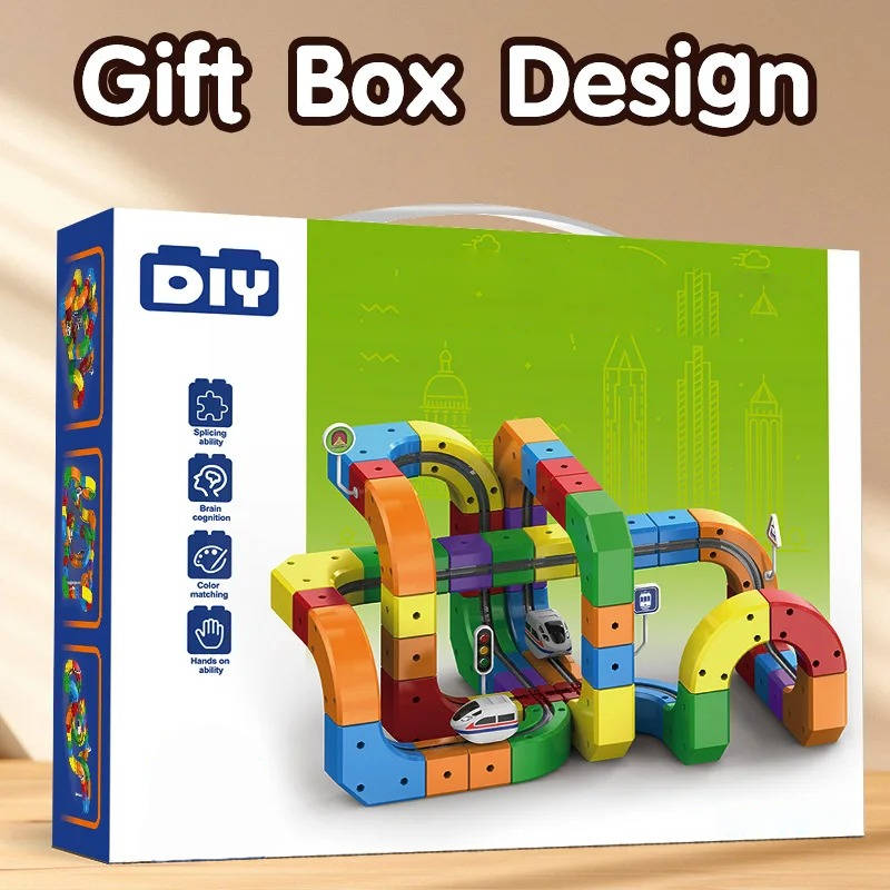 Magnetic Kids Train Track Set