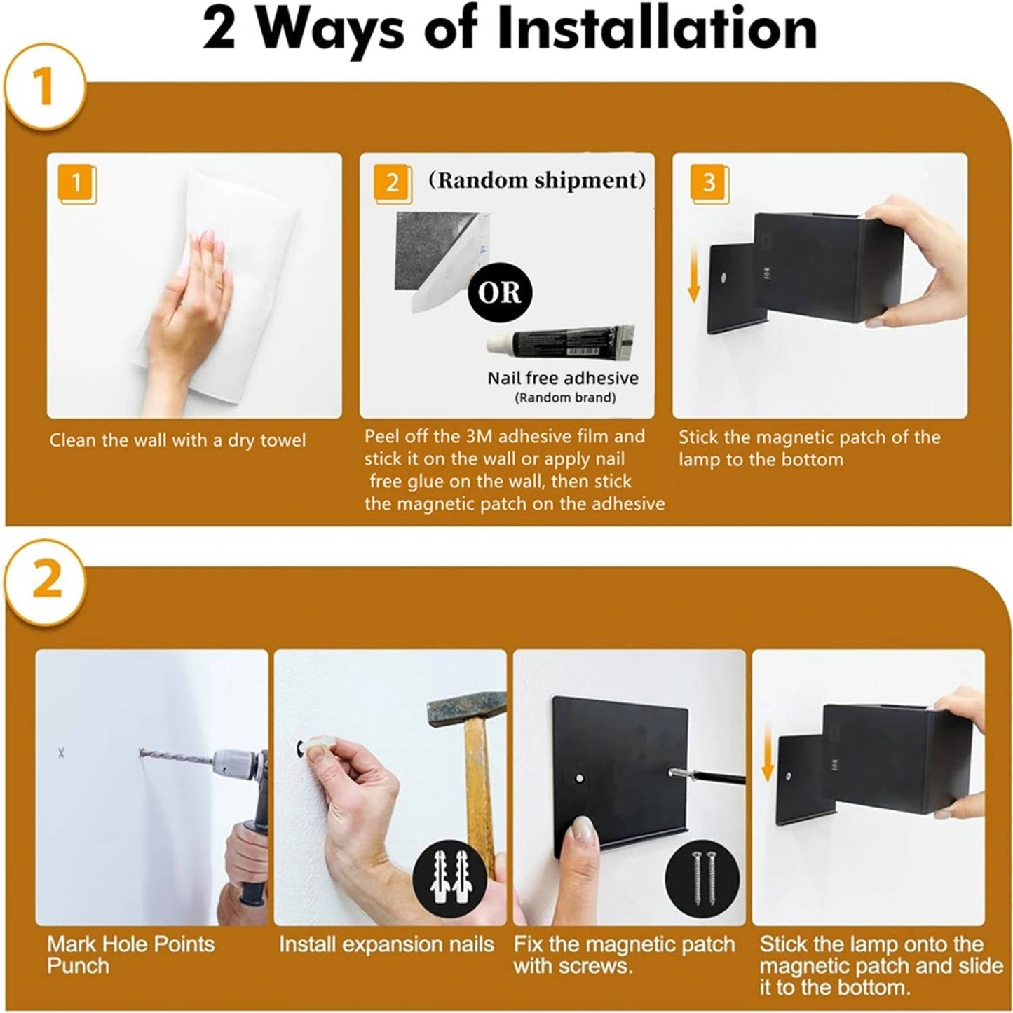 Indoor Wall Light Motion Sensor Remote