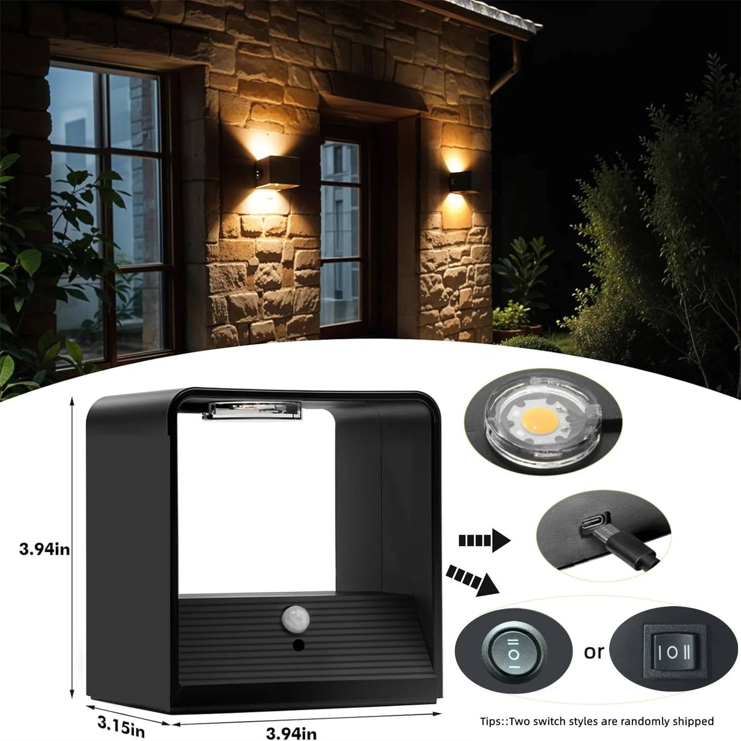 Indoor Wall Light Motion Sensor Remote