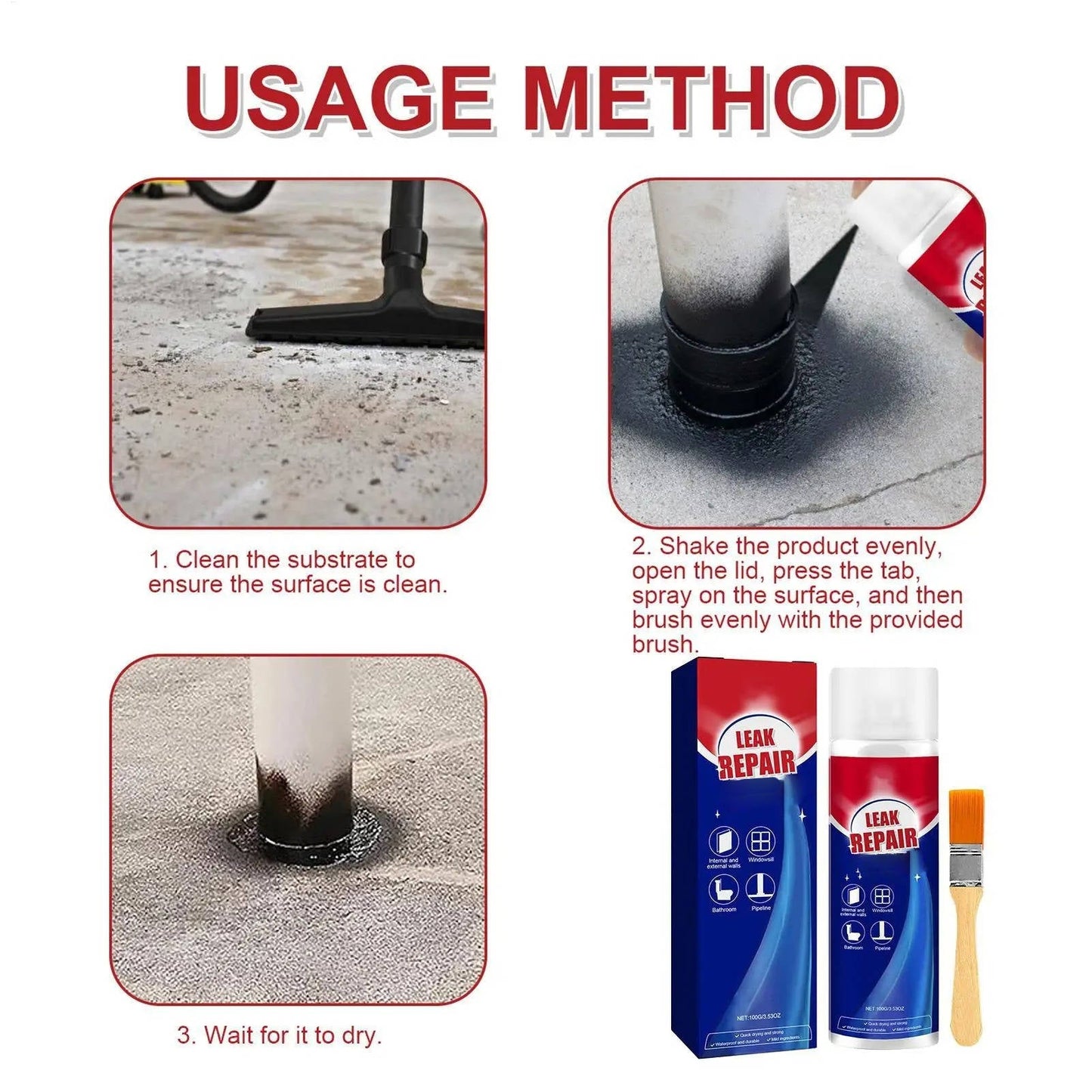 Waterproof Sealant Spray 2-Pack