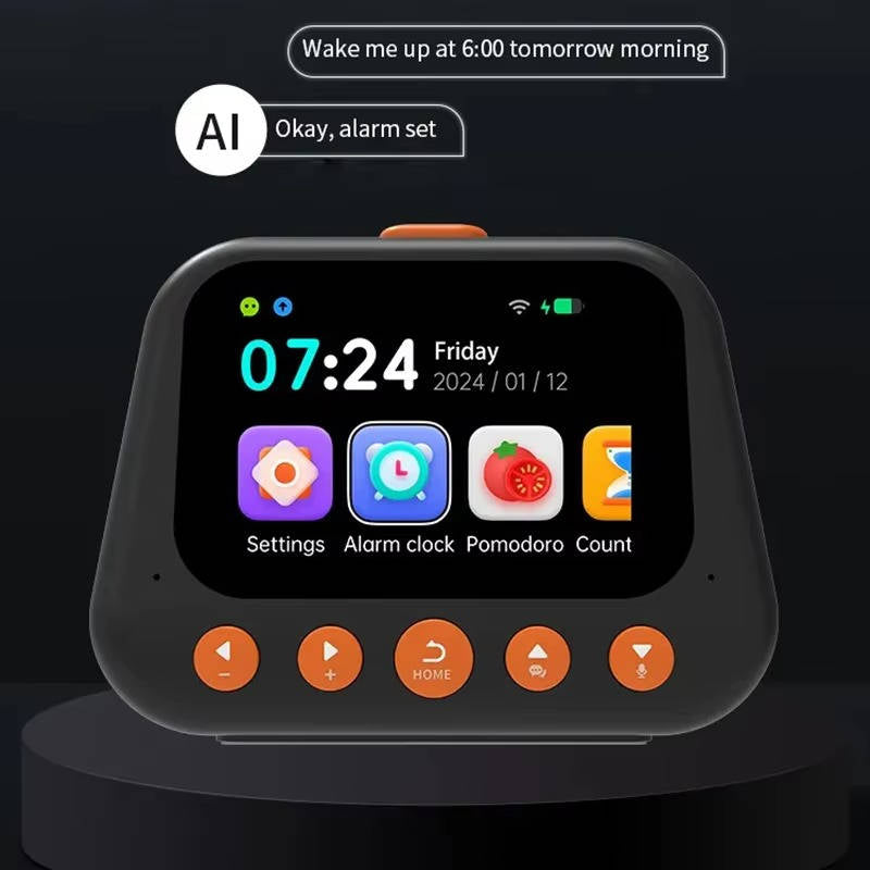 AI Smart Alarm Clock with Night Light