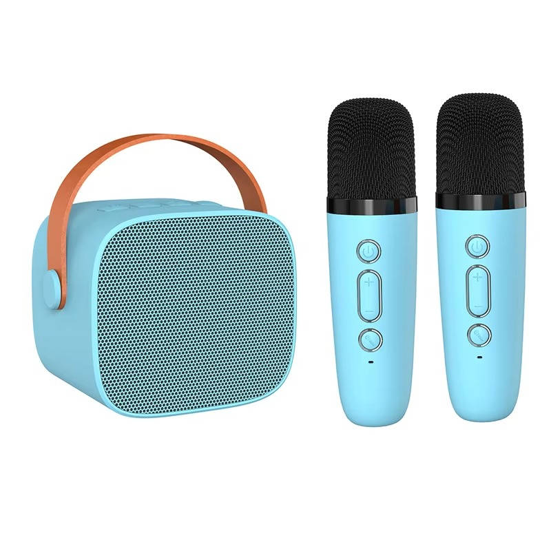 Mini Karaoke Machine with 2 Wireless Mics