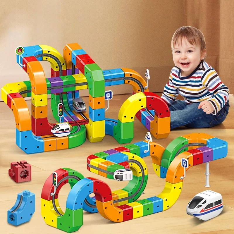 Magnetic Kids Train Track Set