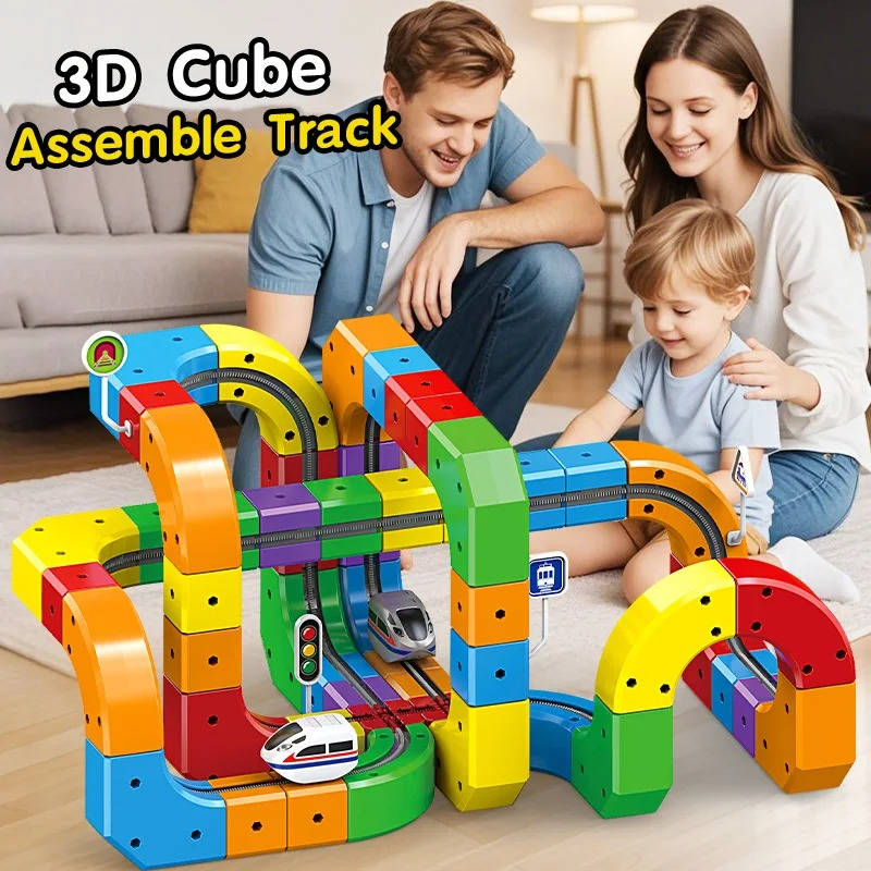 Magnetic Kids Train Track Set