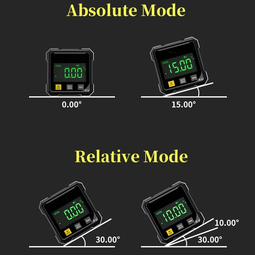 Digital Angle Gauge with Laser Level