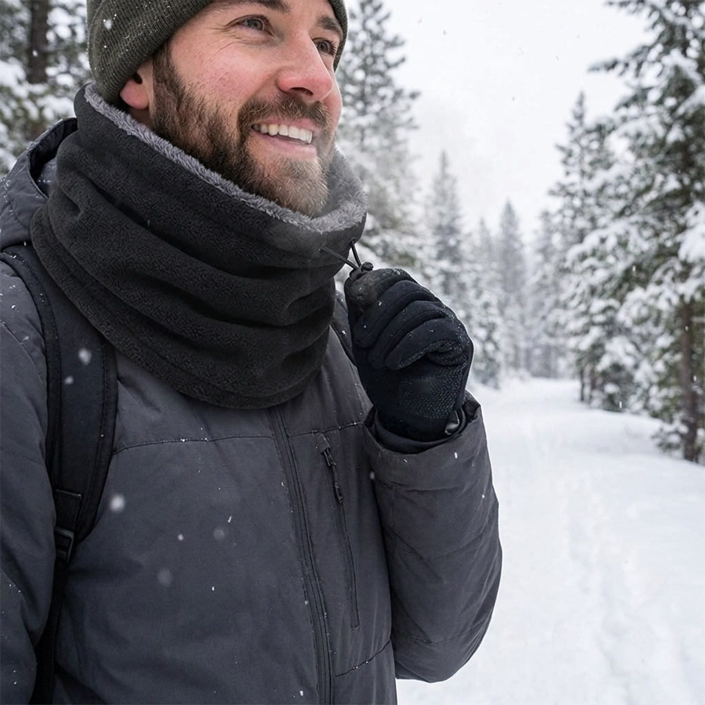 Fleece Balaclava Face Mask Neck Warmer
