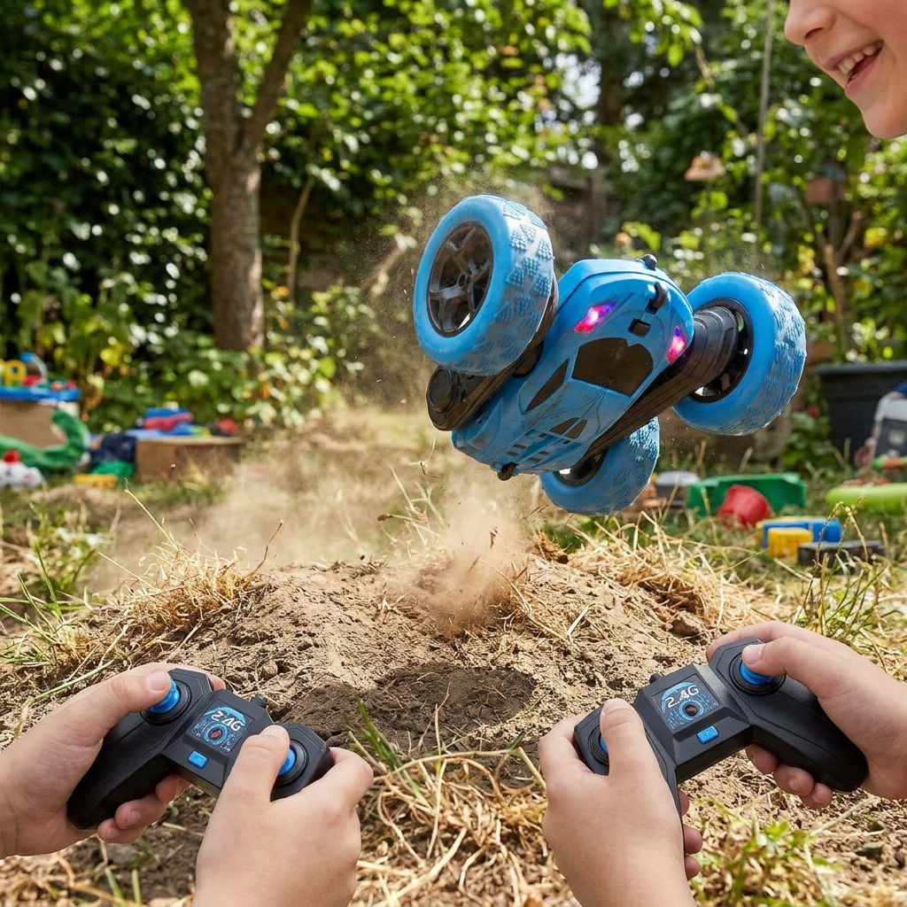 RC Car Toy Kids 6-12 LED 360 Flips
