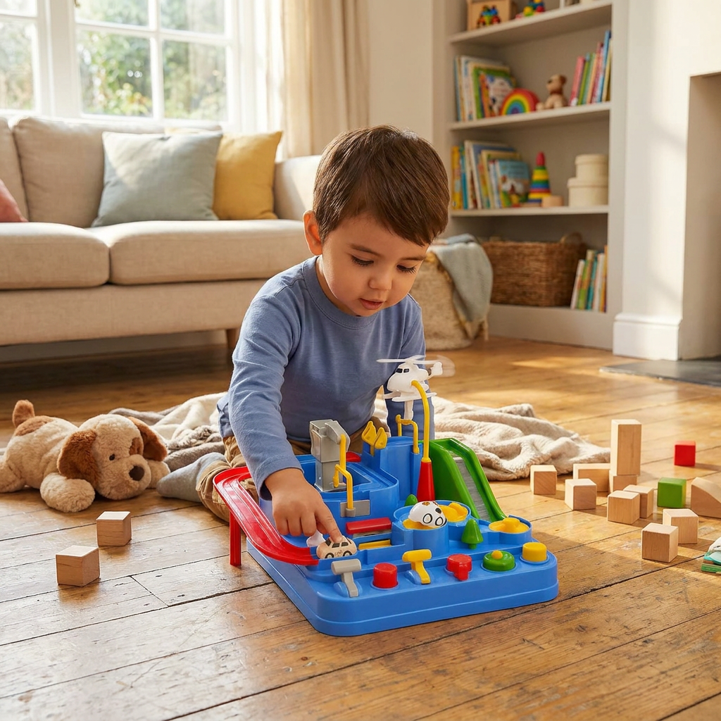 Children's Mechanical Vehicle Track Game Set