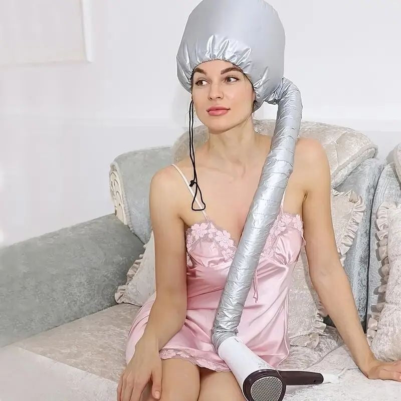Portable Hair Bonnet Dryer Cap Soft Hood
