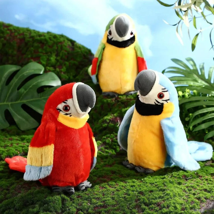 Talking Music Parrot Plush Toy Kids Interactive