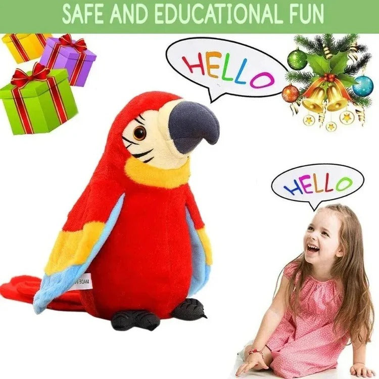 Talking Music Parrot Plush Toy Kids Interactive