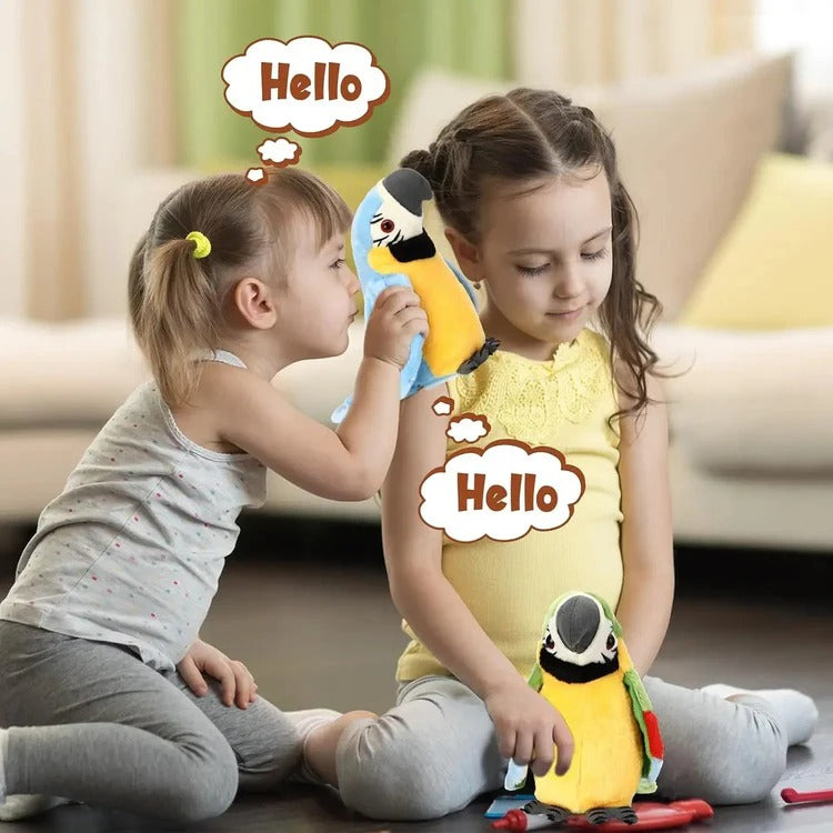 Talking Music Parrot Plush Toy Kids Interactive