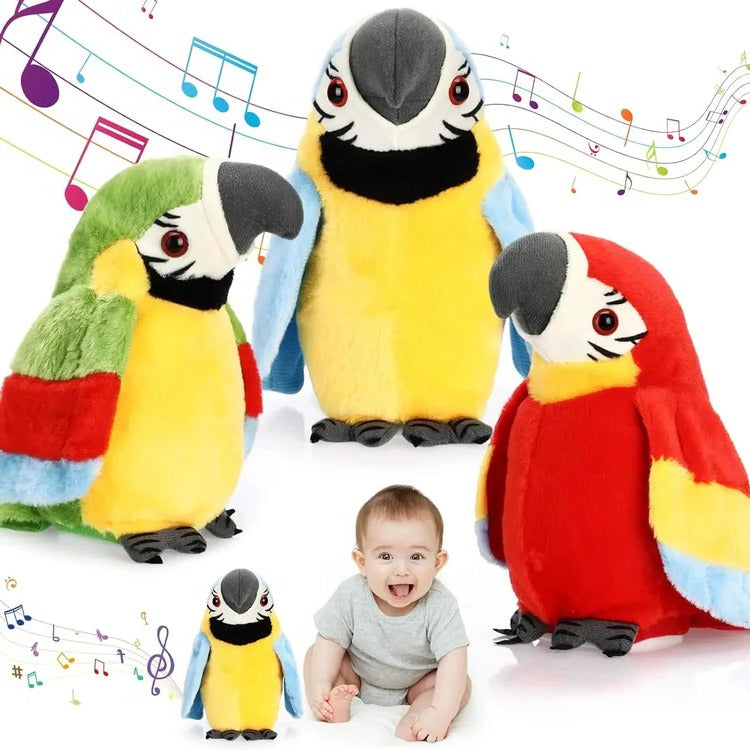 Talking Music Parrot Plush Toy Kids Interactive