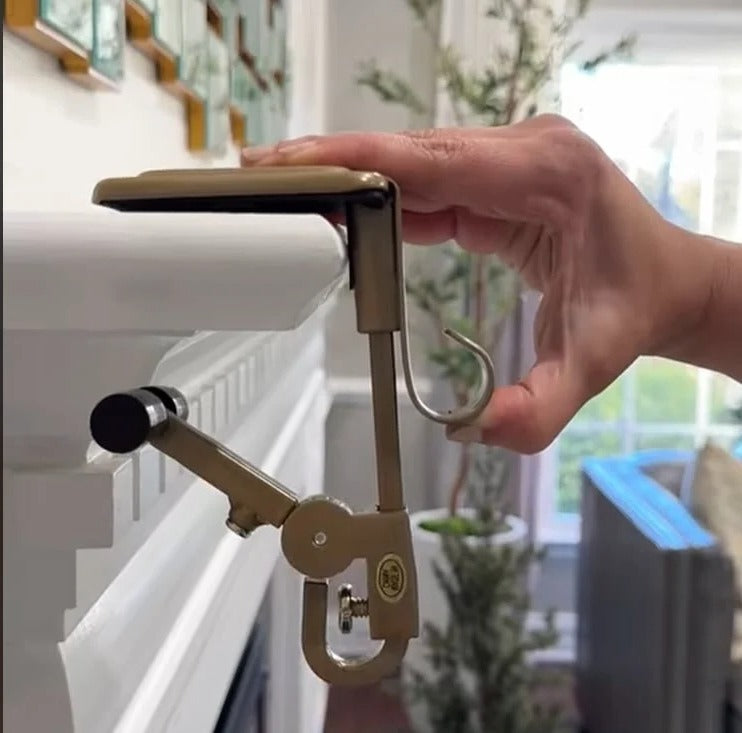 Adjustable Fireplace Stocking Hanger Set