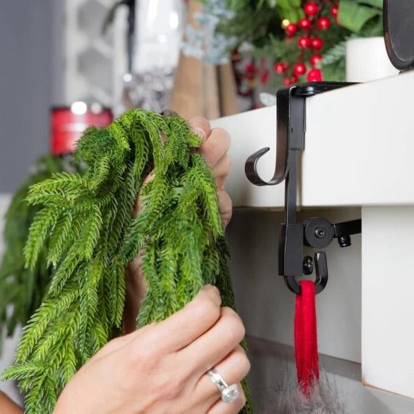 Adjustable Fireplace Stocking Hanger Set