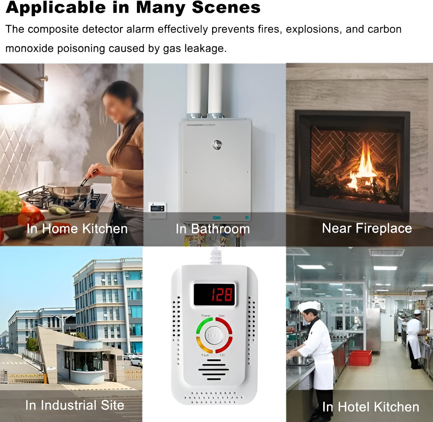 Plug-In Home Gas & CO Safety Detector