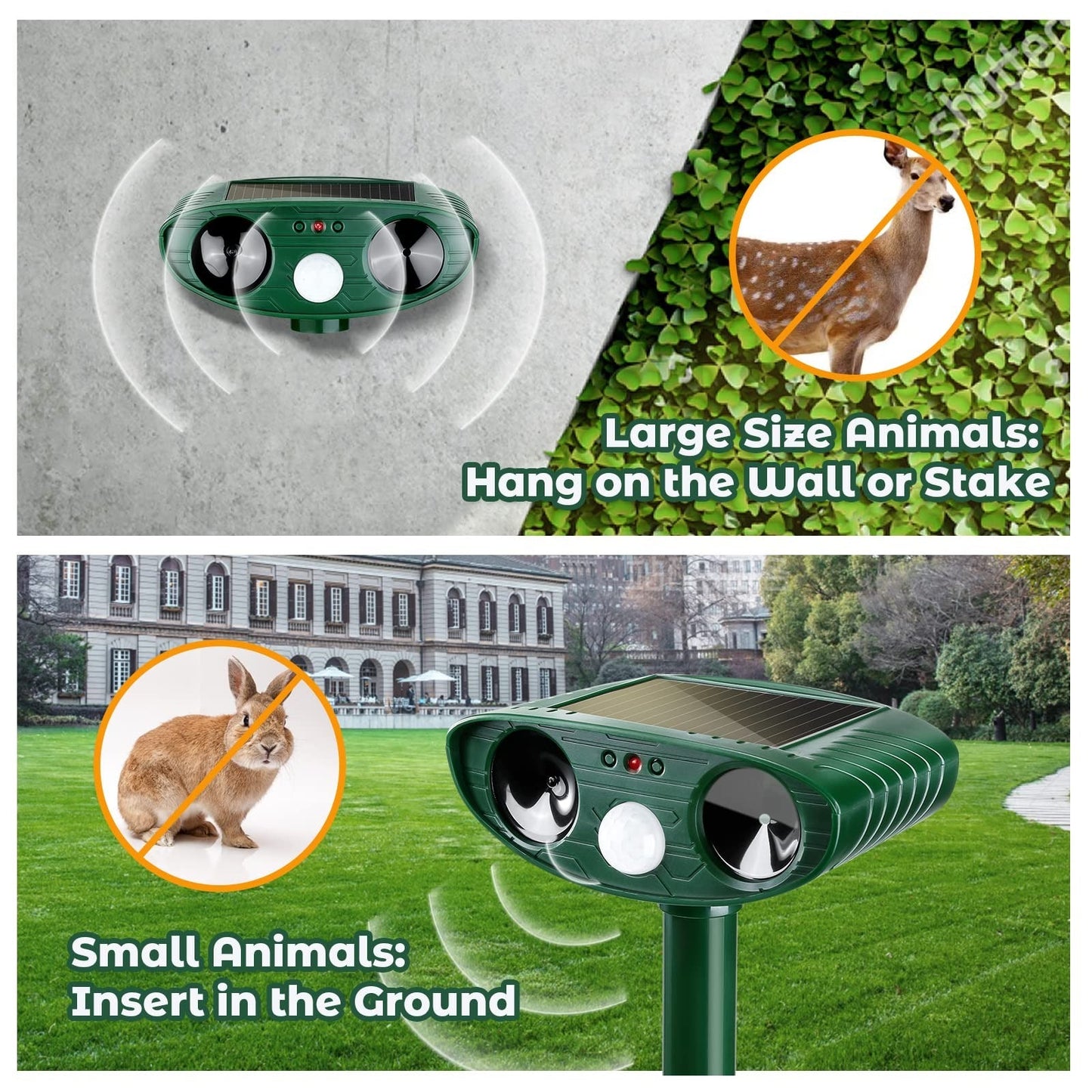 Ultrasonic Solar Woodpecker Repellent