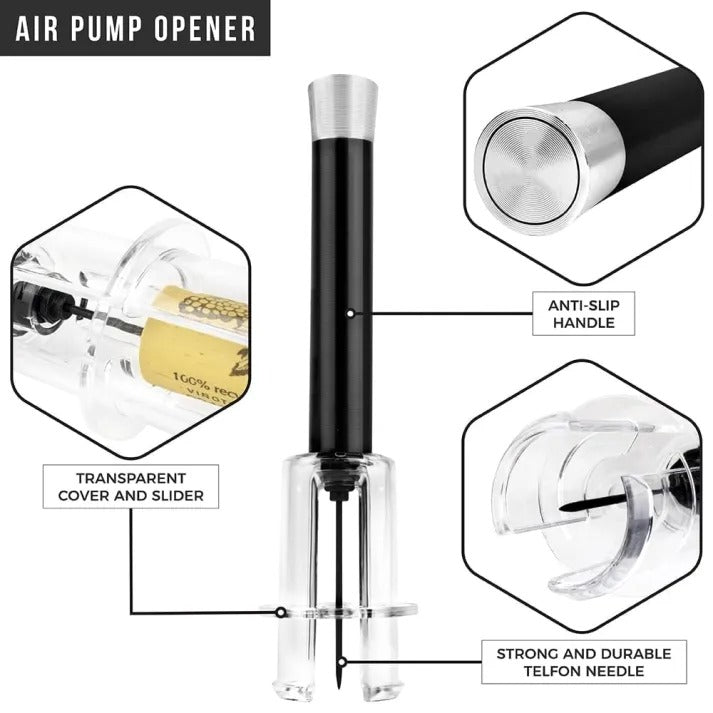 Air-Pump Wine Bottle Opener Gift Set