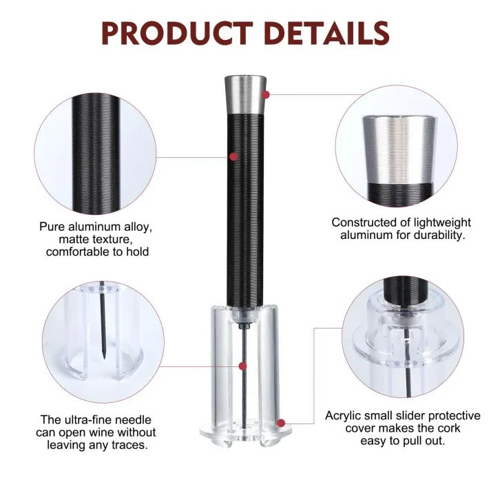 Air-Pump Wine Bottle Opener Gift Set