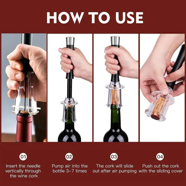 Air-Pump Wine Bottle Opener Gift Set