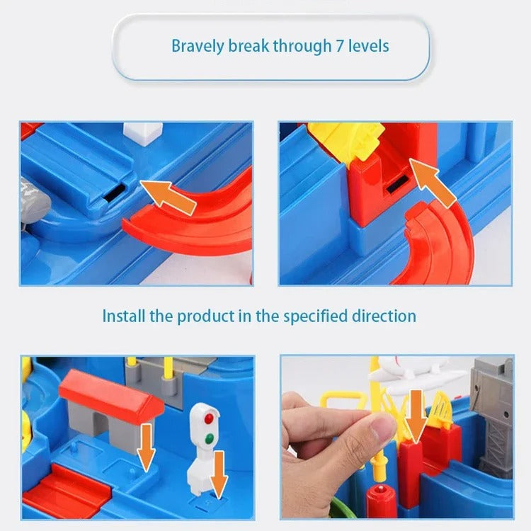 Children's Mechanical Vehicle Track Game Set