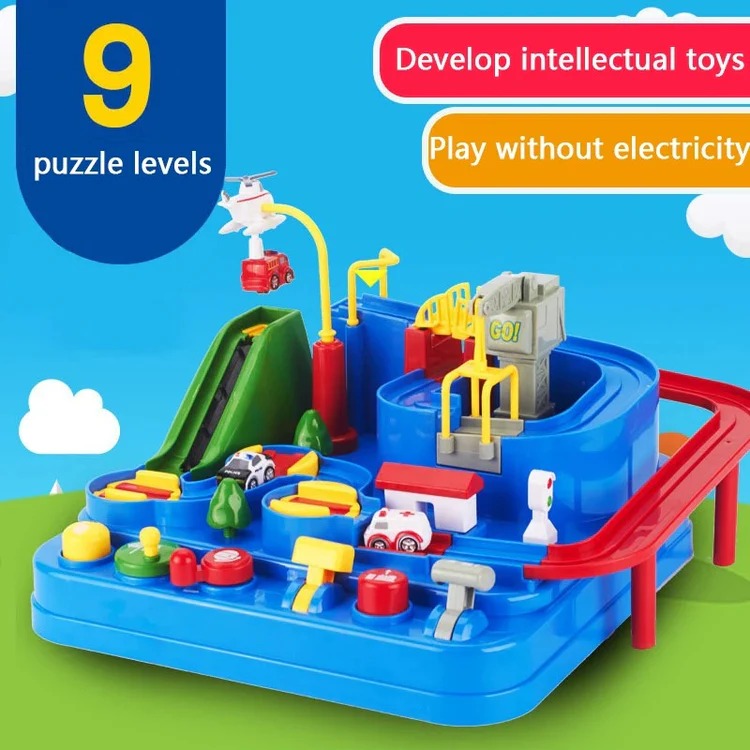 Children's Mechanical Vehicle Track Game Set