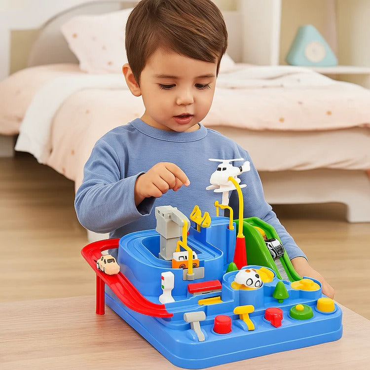 Children's Mechanical Vehicle Track Game Set