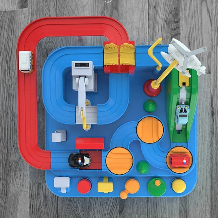 Children's Mechanical Vehicle Track Game Set
