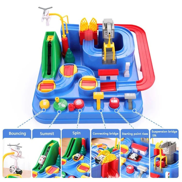Children's Mechanical Vehicle Track Game Set
