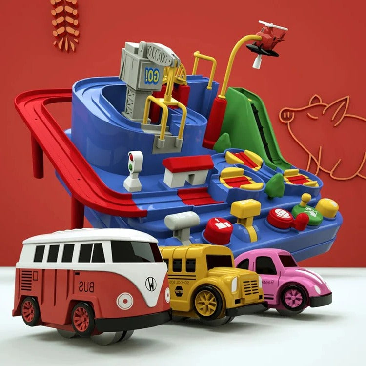 Children's Mechanical Vehicle Track Game Set