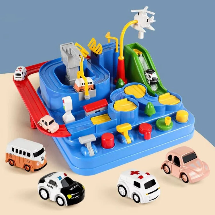 Children's Mechanical Vehicle Track Game Set
