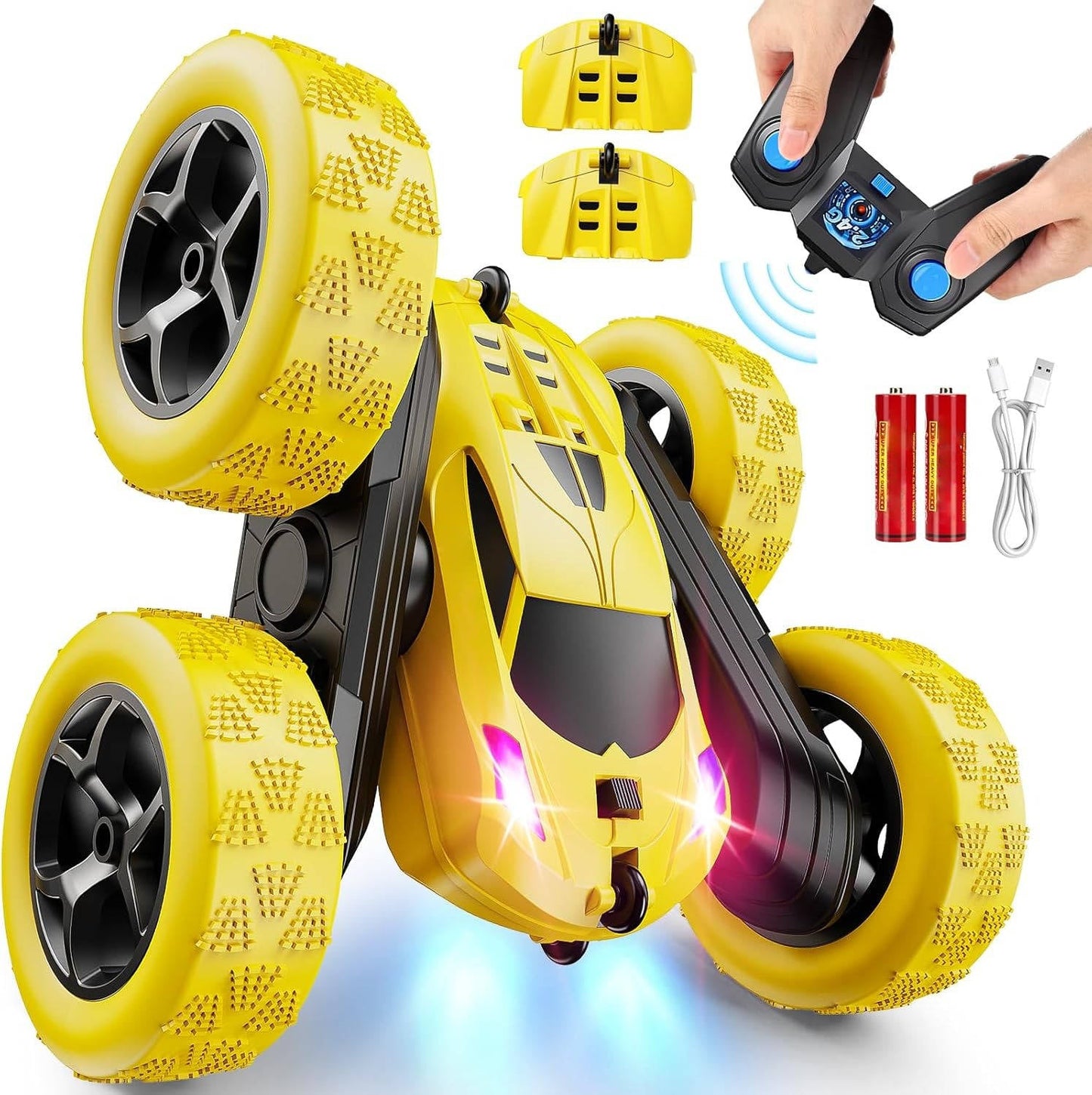 RC Car Toy Kids 6-12 LED 360 Flips