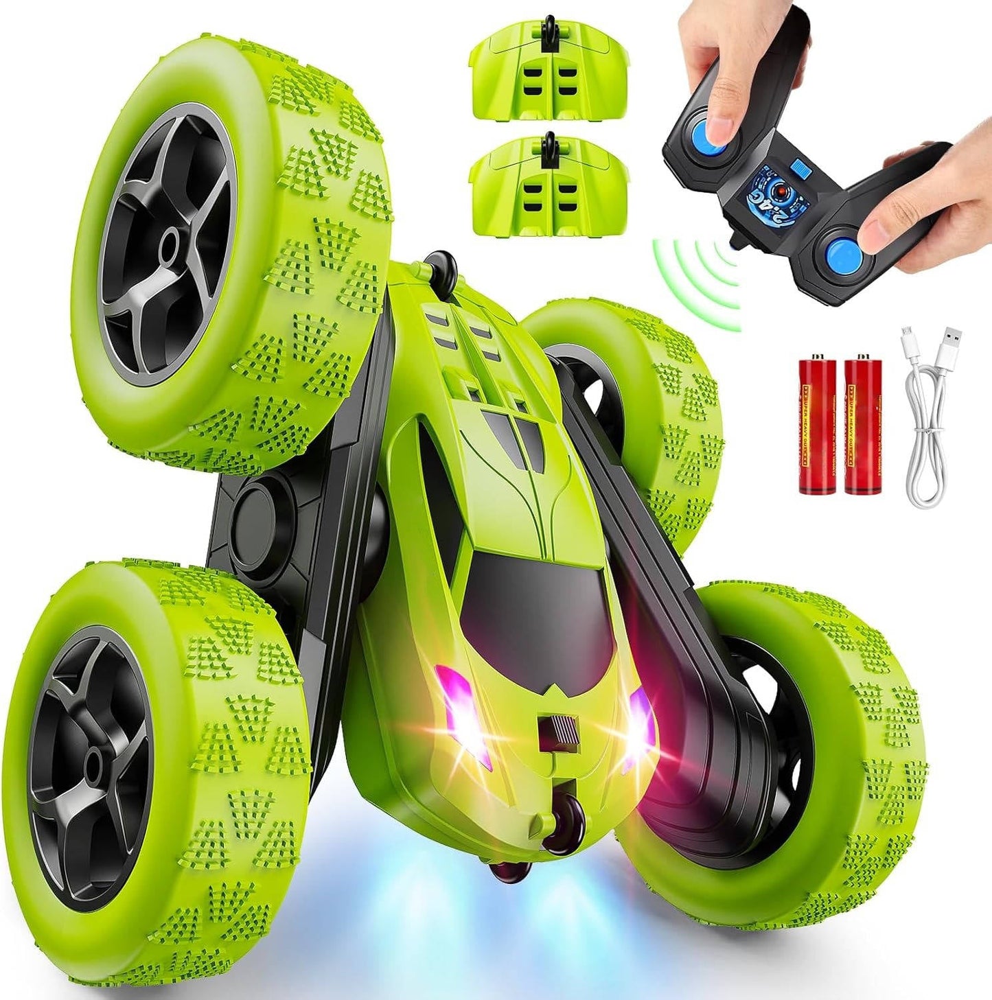 RC Car Toy Kids 6-12 LED 360 Flips