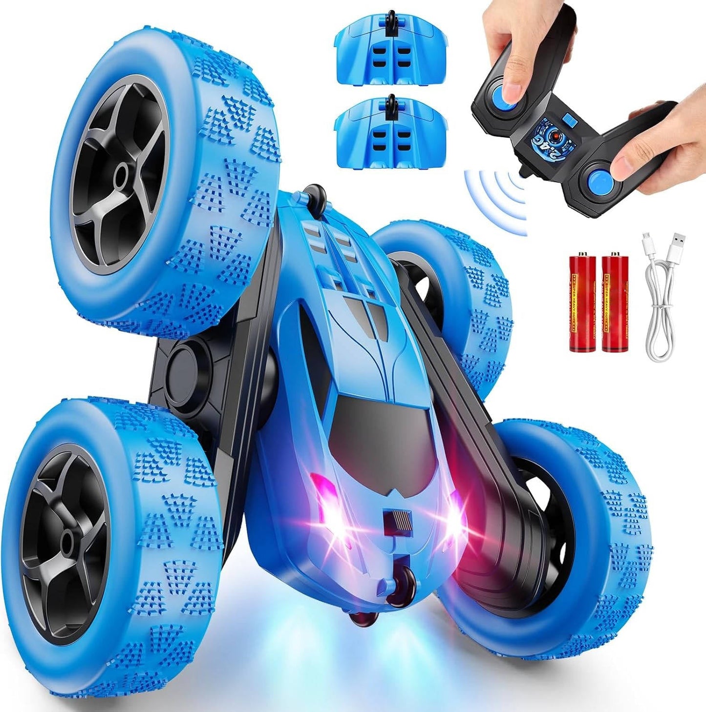 RC Car Toy Kids 6-12 LED 360 Flips