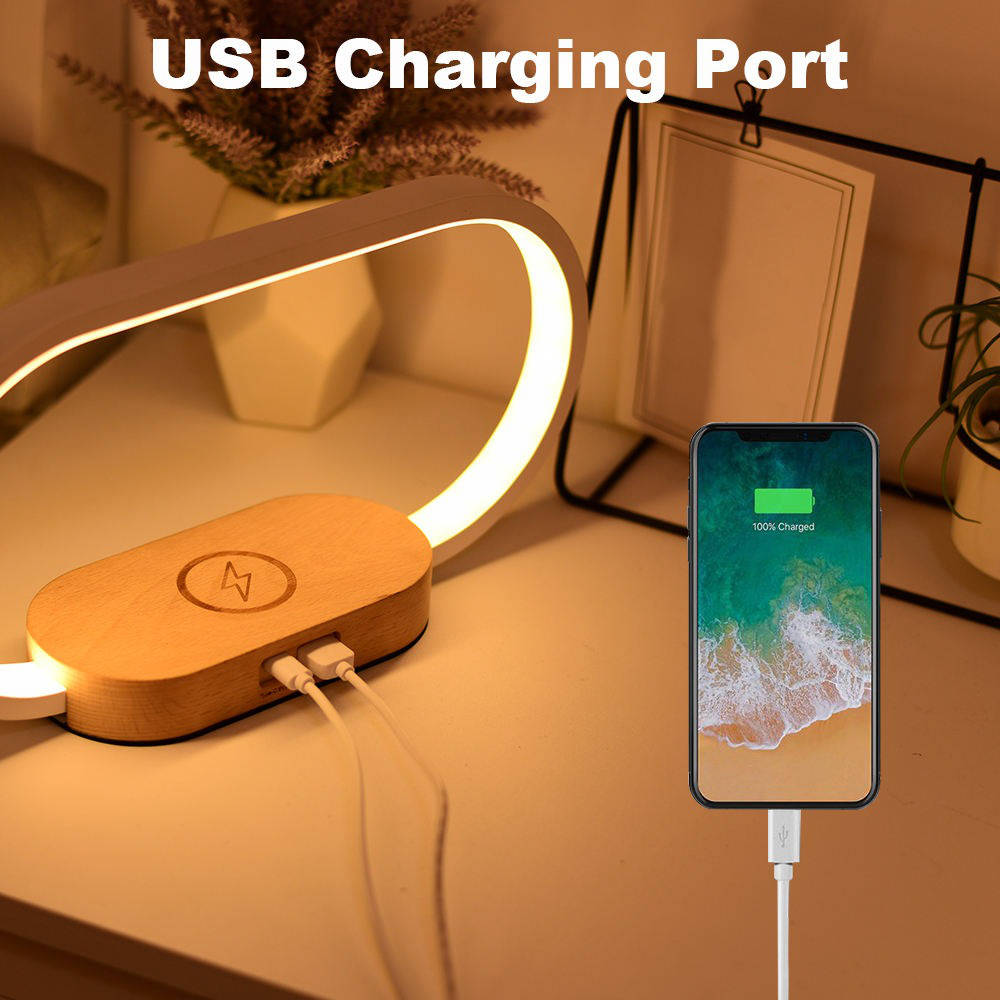 Alarm Clock Wireless Charger Night Light