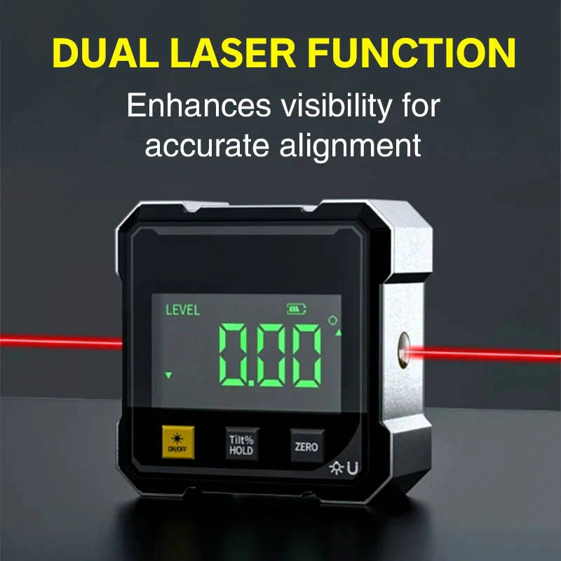 Digital Angle Gauge with Laser Level