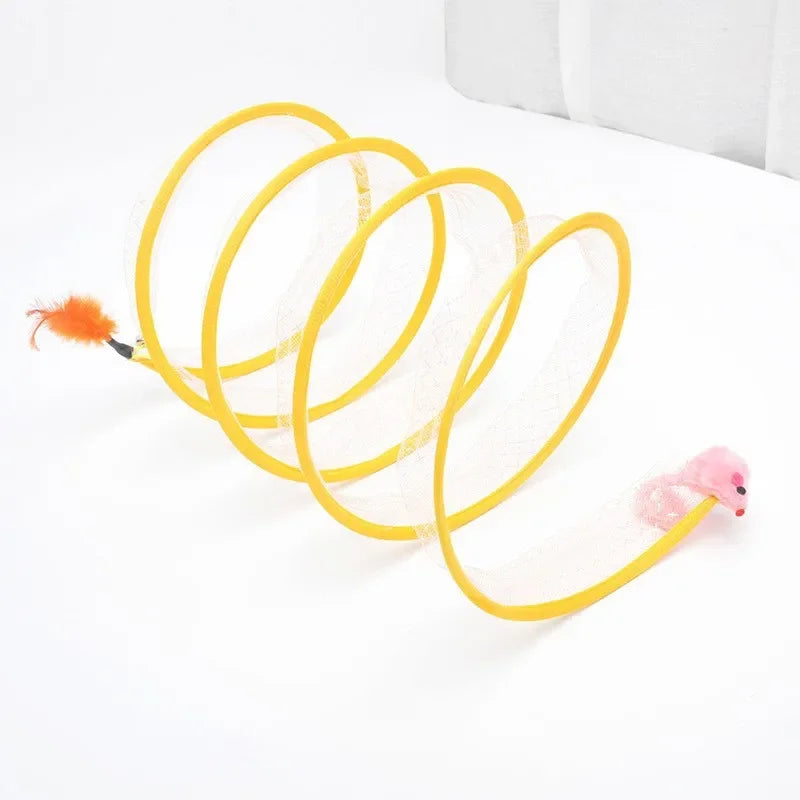 Collapsible S-Type Interactive Cat Tunnel